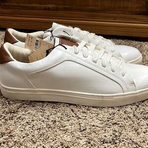 Steve Madden NYC Men's White Lace Up Court Sneakers Tennis Causal Shoes